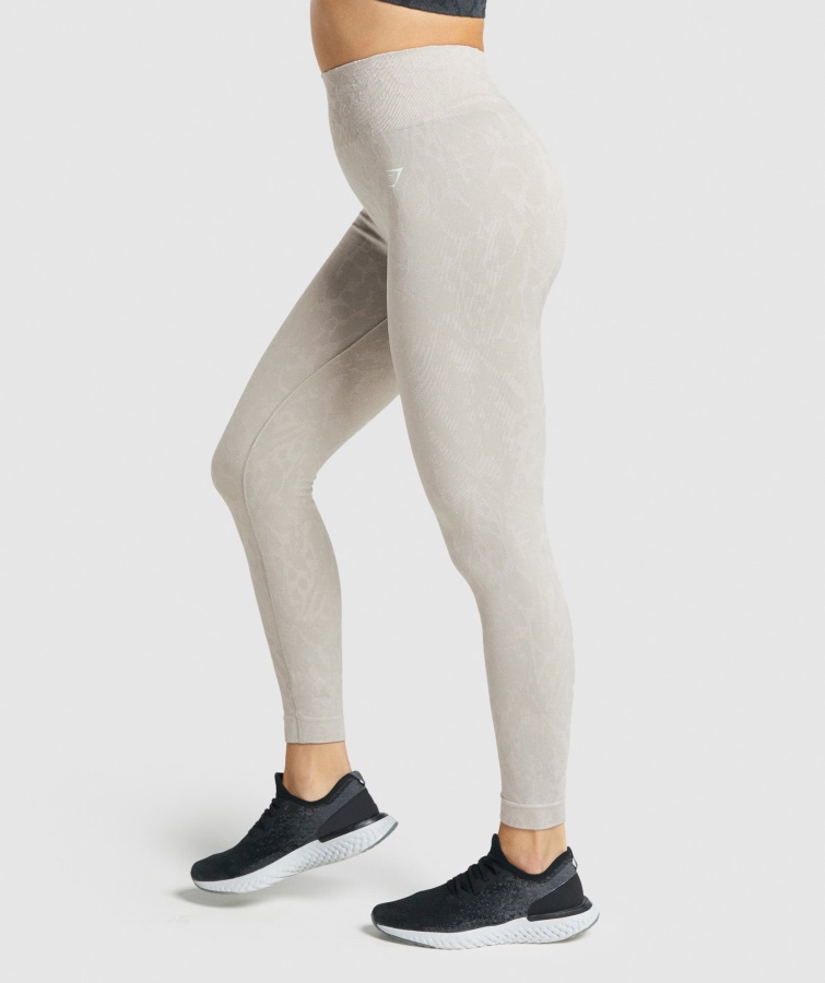 Tilpasse Dyr Sømløse Leggings Sommerfuglegrå Gymshark