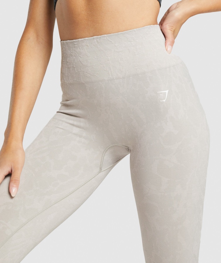 Tilpasse Dyr Sømløse Leggings Sommerfuglegrå Gymshark