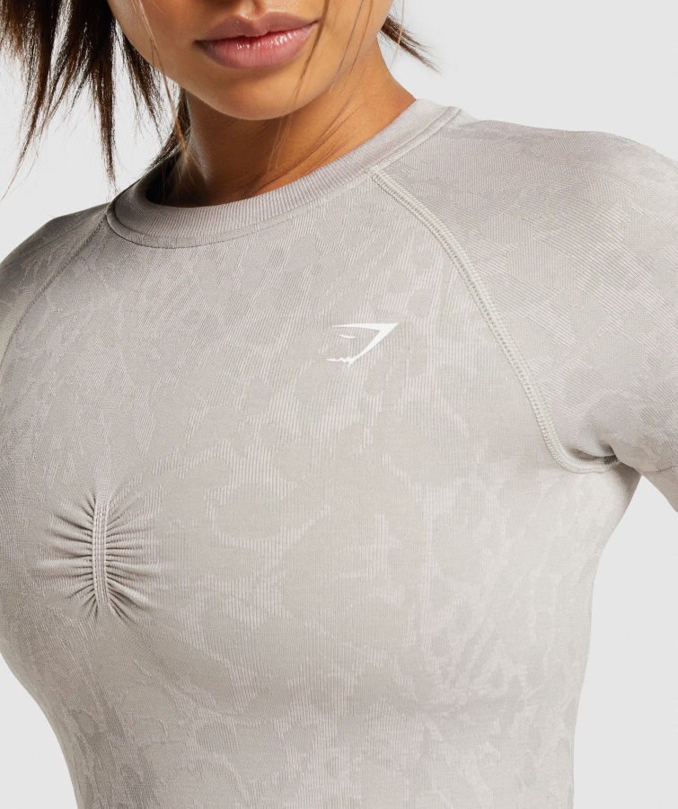 Adapt Animal Sømløs T-shirt Sommerfuglegrå Gymshark