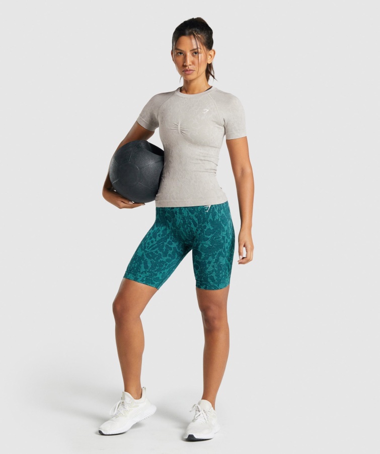 Adapt Animal Sømløs T-shirt Sommerfuglegrå Gymshark