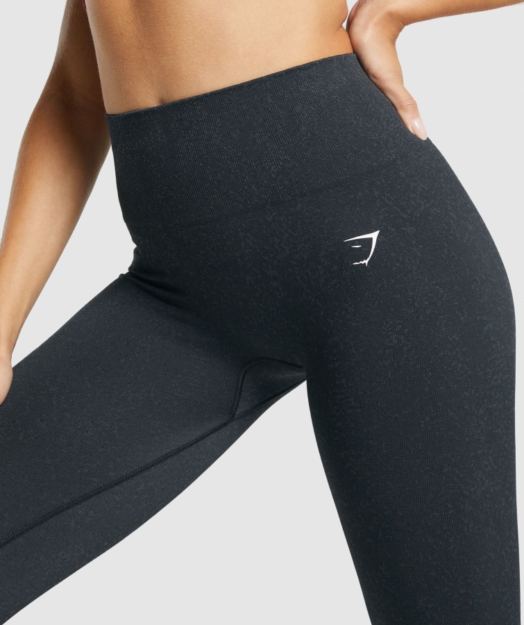 Adapt Fleck Sømløse Leggings Mineral-sort Gymshark