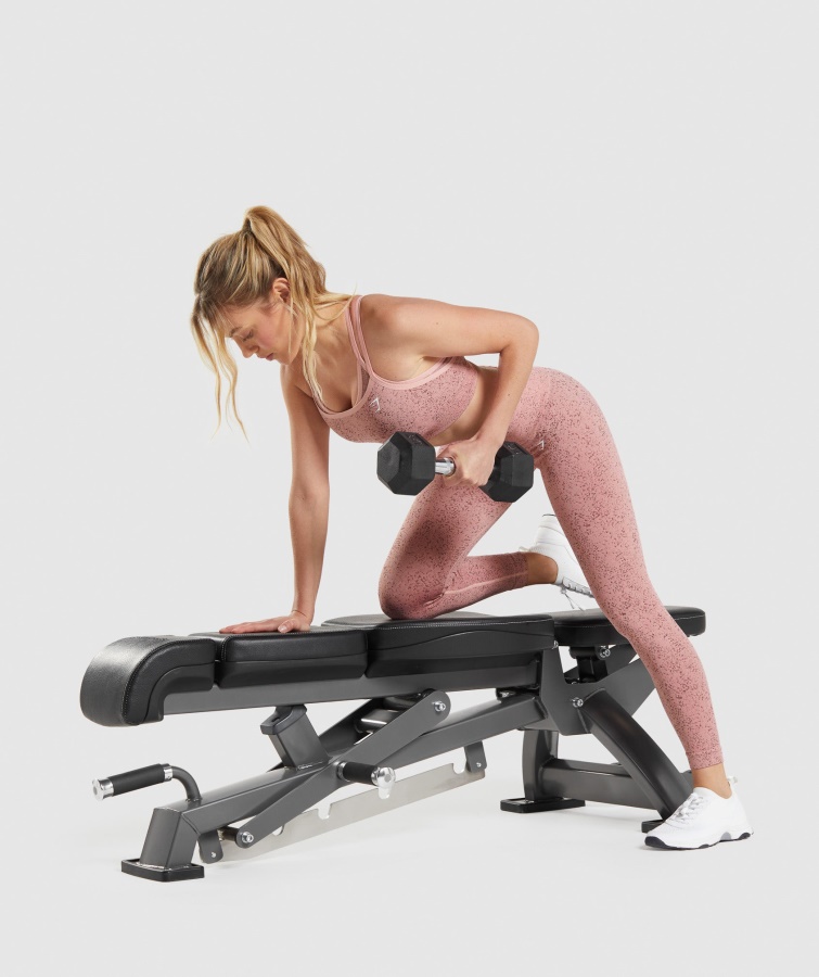 Adapt Fleck Sømløs Sports-bh Mineral-paige Pink Gymshark