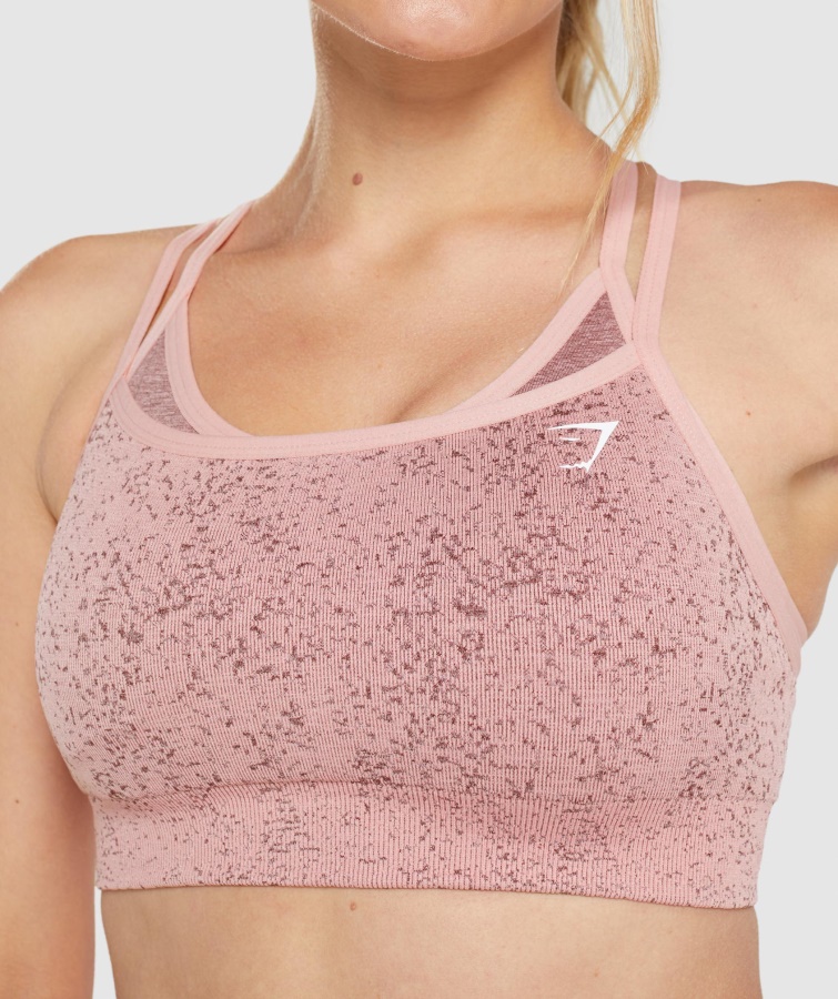 Adapt Fleck Sømløs Sports-bh Mineral-paige Pink Gymshark