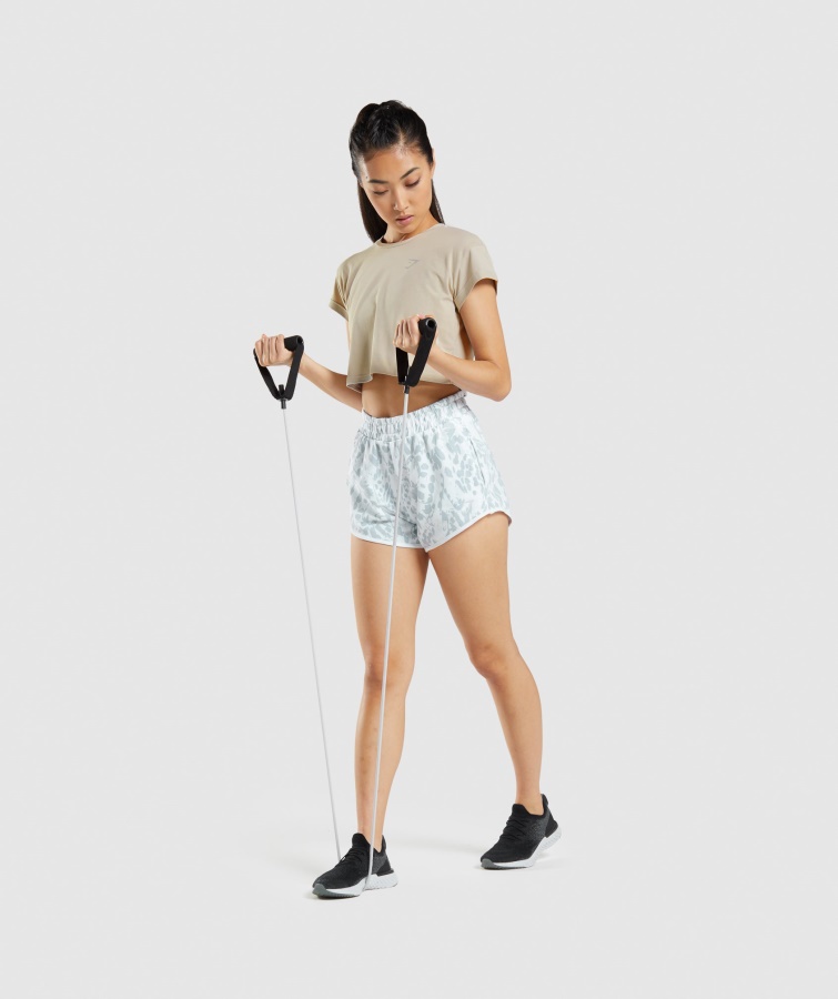 Animalsk Grafisk Beskæring T-shirt Grå Gymshark