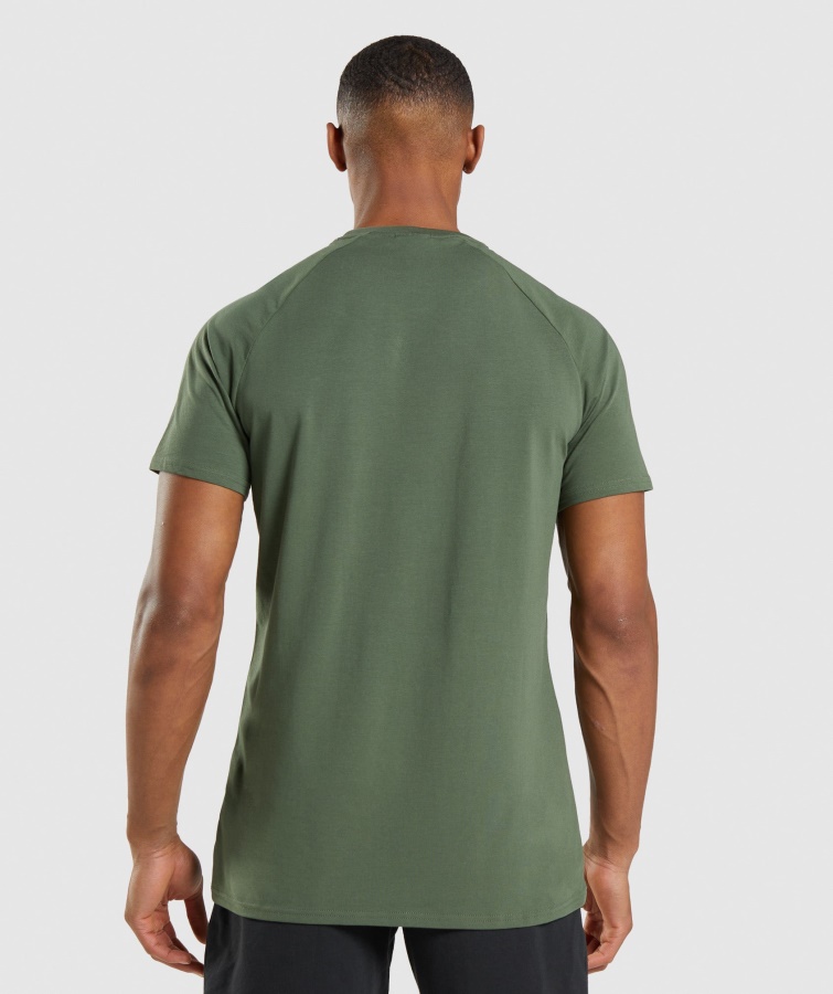 Apollo Camo T-shirt Camo Green Gymshark