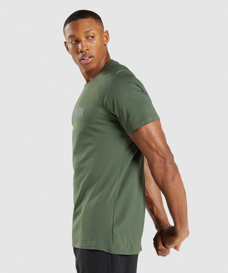 Apollo Camo T-shirt Camo Green Gymshark