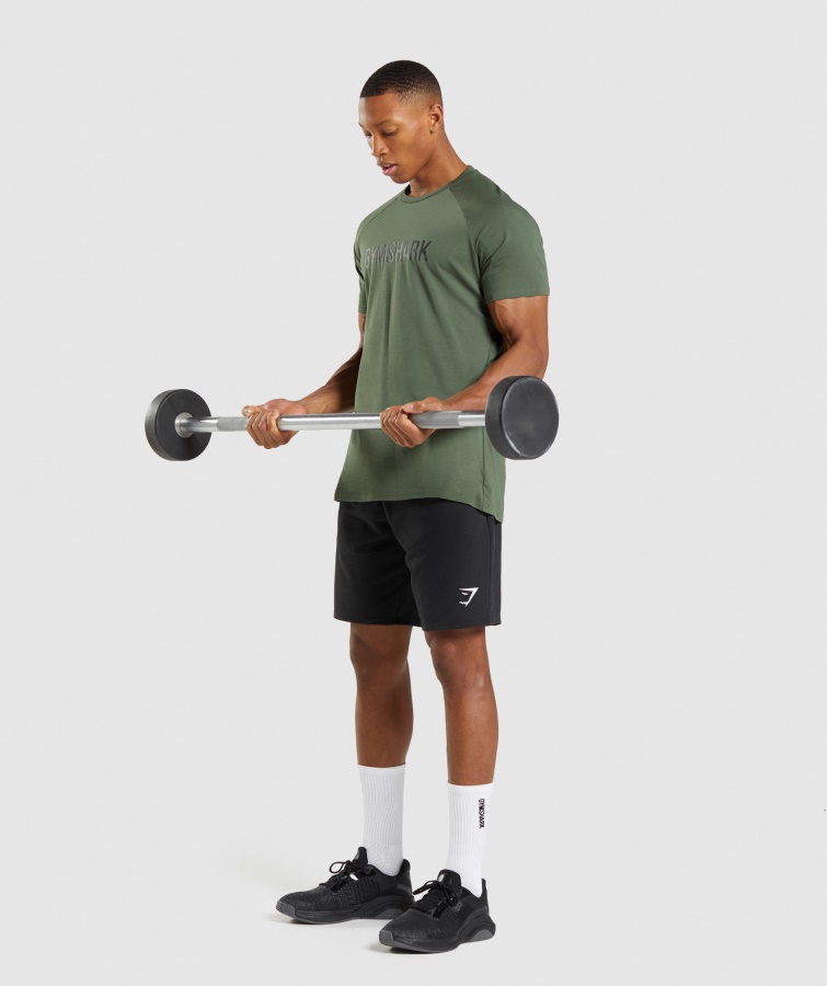 Apollo Camo T-shirt Camo Green Gymshark