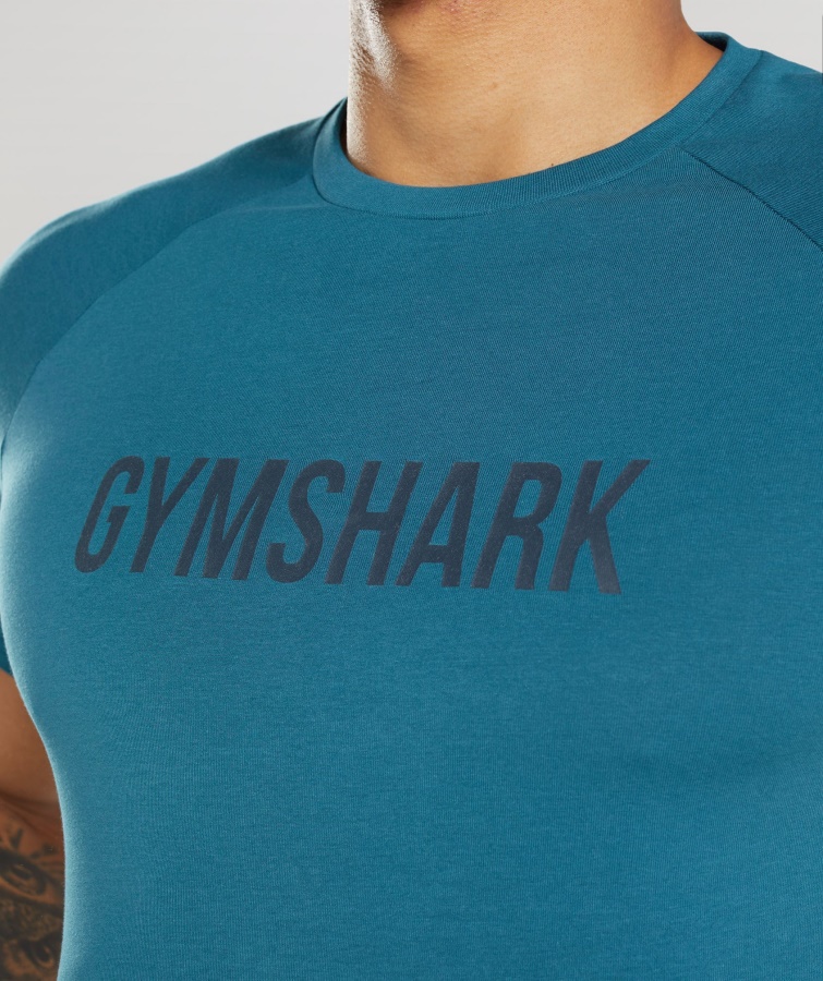 Apollo T-shirt Atlantic Blue Gymshark