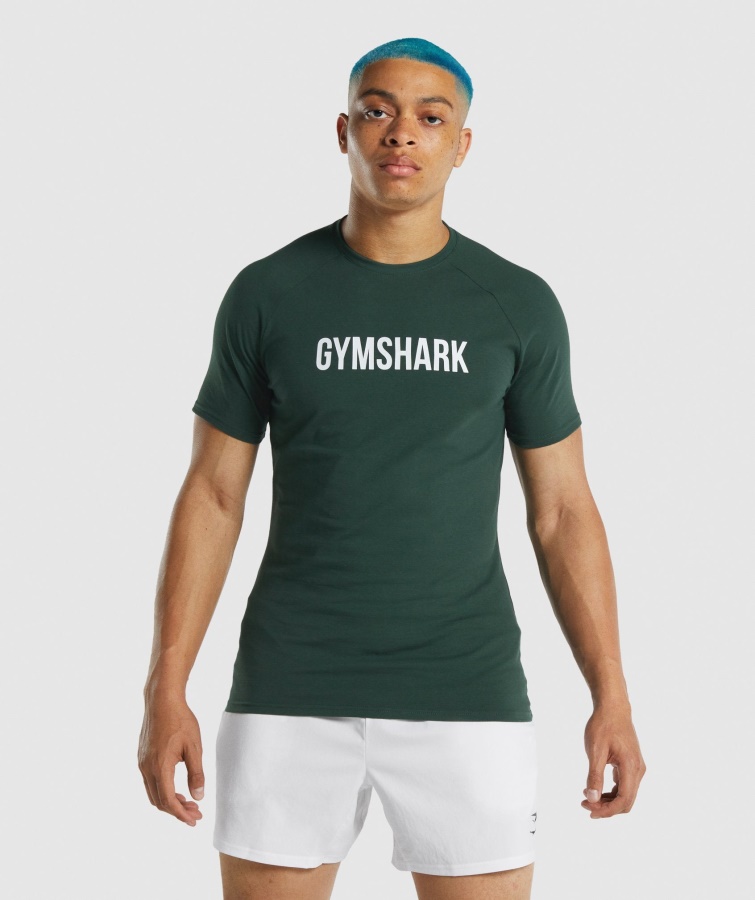 Apollo T-shirt Mørkegrøn Gymshark