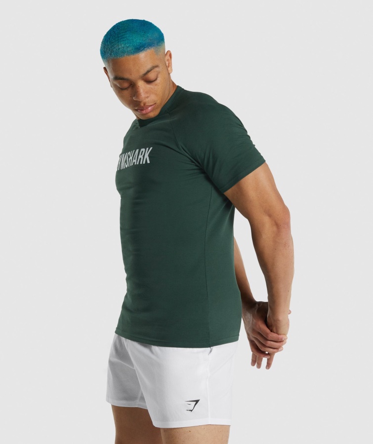 Apollo T-shirt Mørkegrøn Gymshark