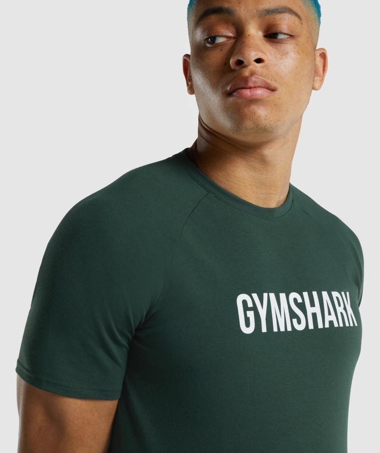 Apollo T-shirt Mørkegrøn Gymshark