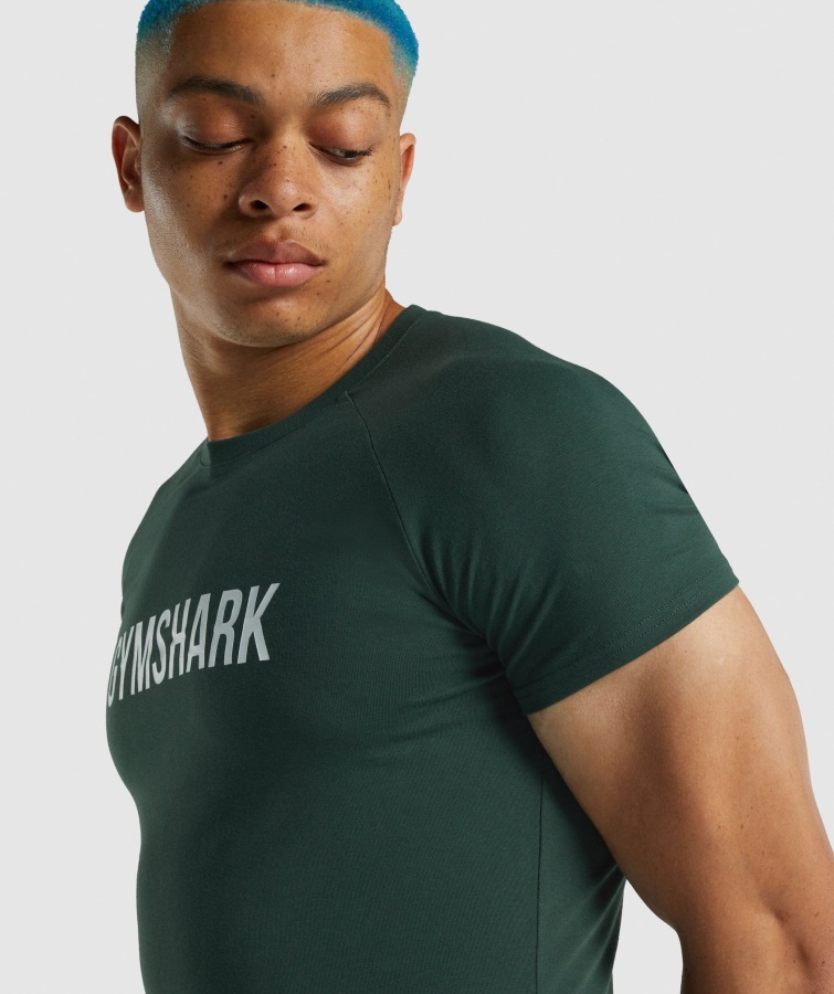 Apollo T-shirt Gymshark Mørkegrøn