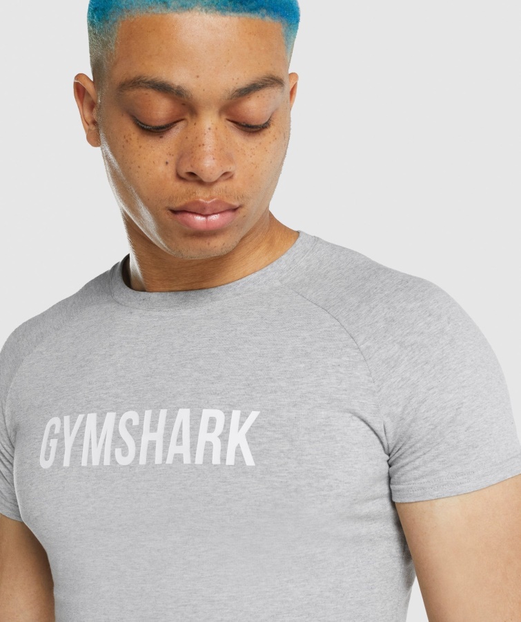 Apollo T-shirt Lysegrå Marl Gymshark