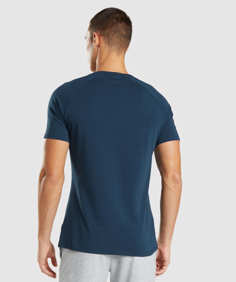Apollo T-shirt Marineblå Gymshark
