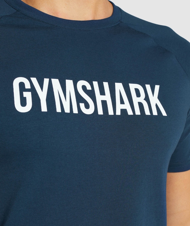 Apollo T-shirt Marineblå Gymshark