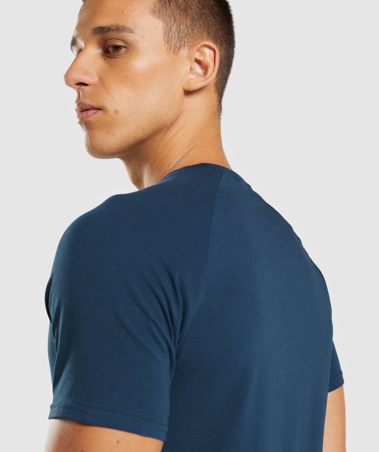 Apollo T-shirt Marineblå Gymshark