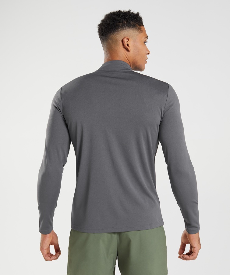 Ankomst 1-4 Zip Pullover Silhouette Grå Gymshark