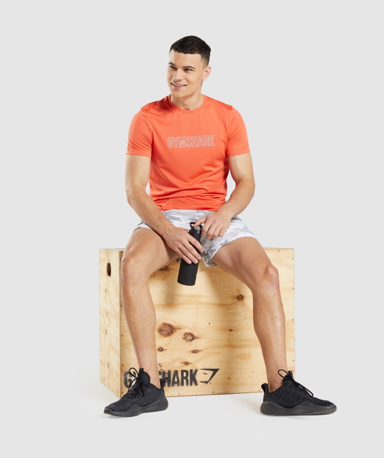 Ankomst Grafisk T-shirt Papaya Orange Gymshark