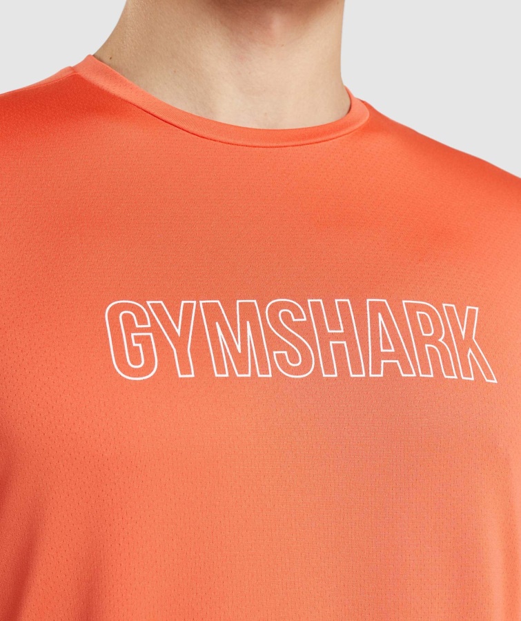 Ankomst Grafisk T-shirt Papaya Orange Gymshark