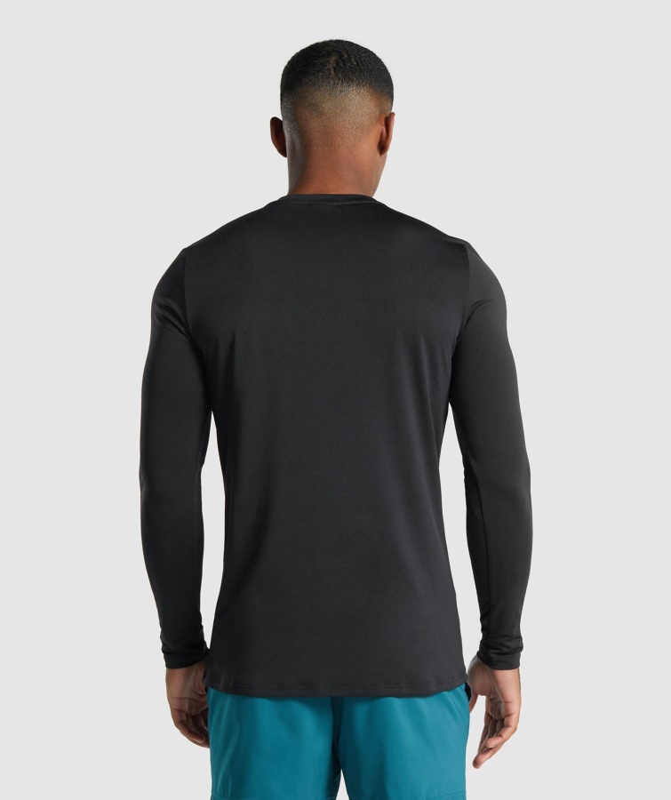 Ankomst Langærmet Grafisk T-shirt Sort Gymshark