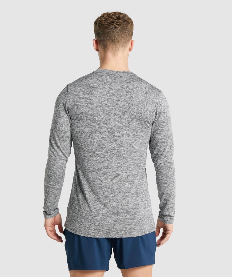 Ankomst Mergel Langærmet T-shirt Charcoal Merg Gymshark