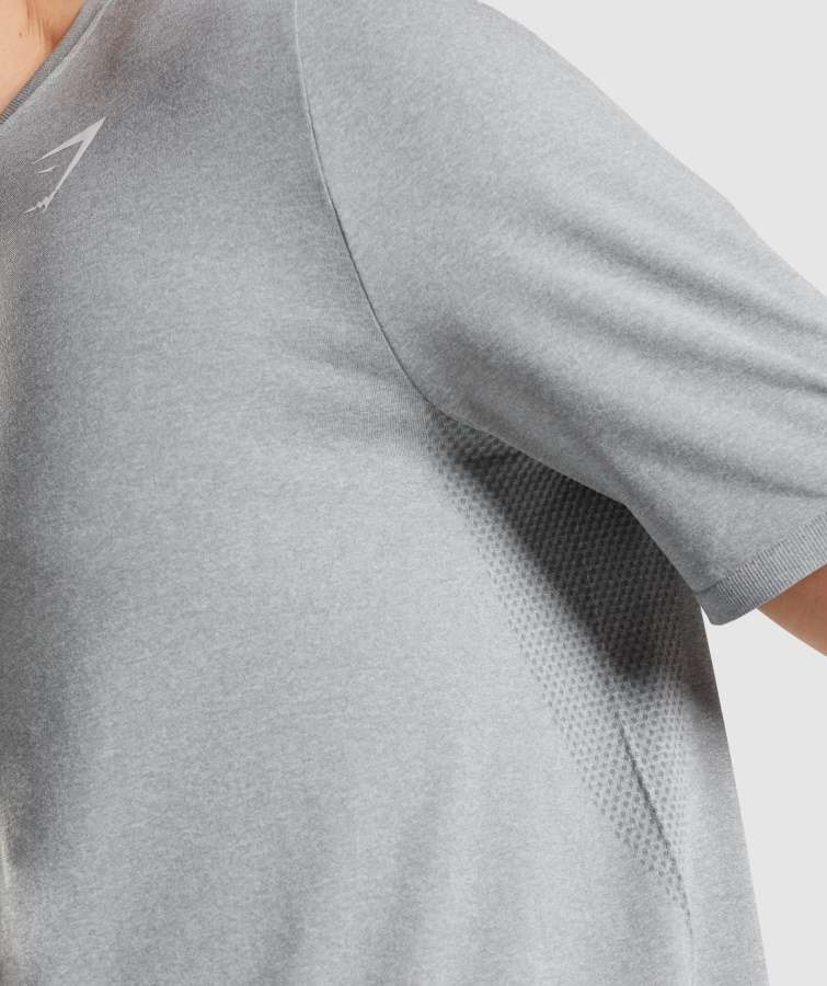 Ankomst Sømløs T-shirt Grå Gymshark