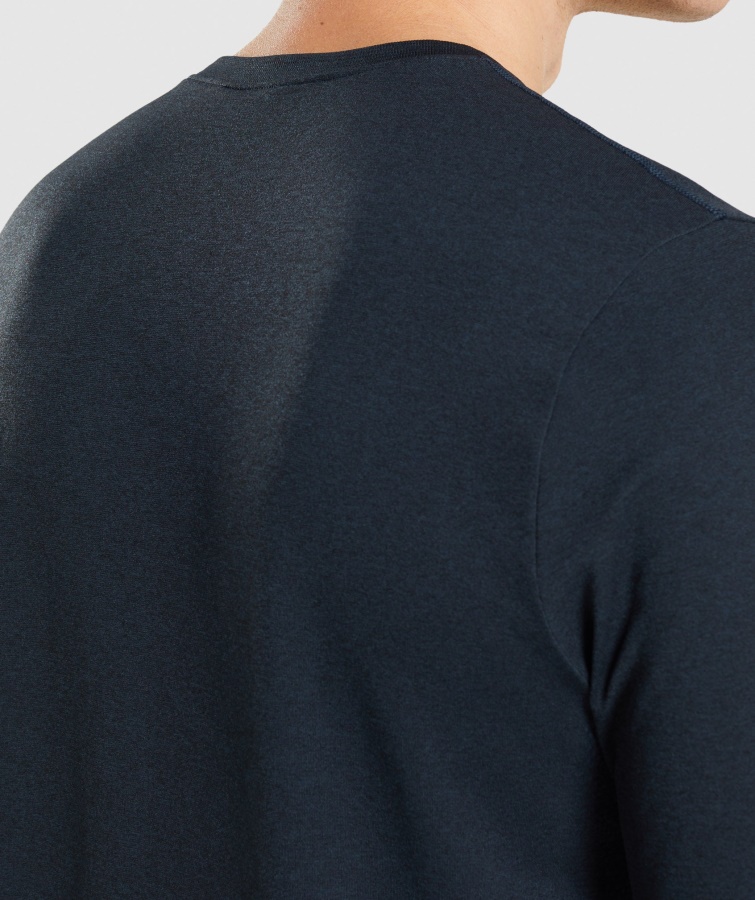 Ankomst Sømløs T-shirt Marineblå Gymshark