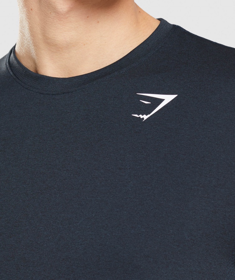 Ankomst Sømløs T-shirt Marineblå Gymshark