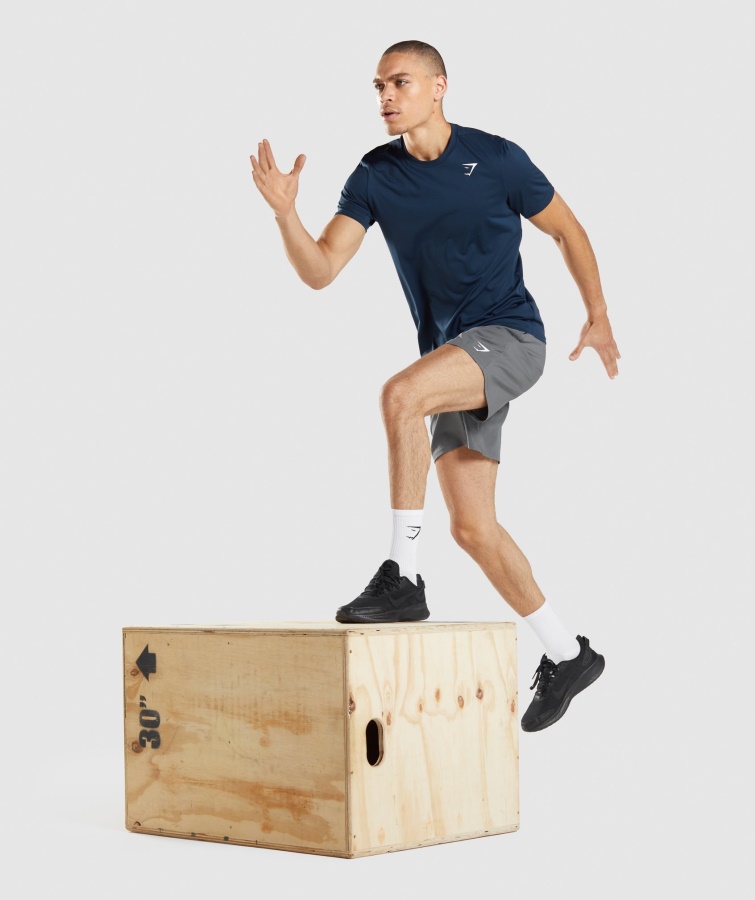 Ankomst T-shirt Marineblå Gymshark