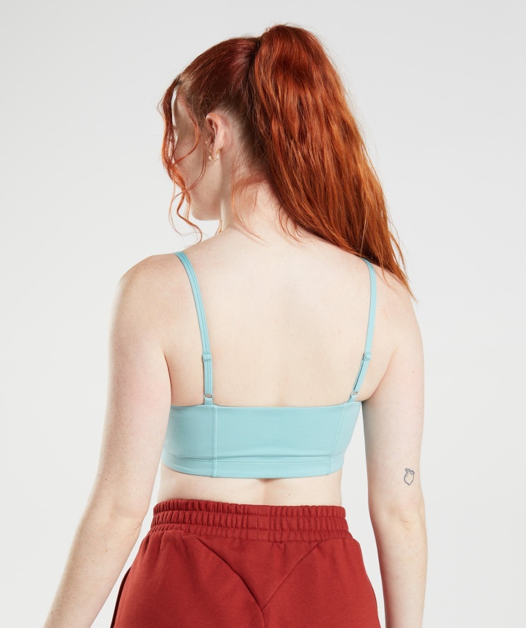 Bandeau Sports Bh Perleblå Gymshark