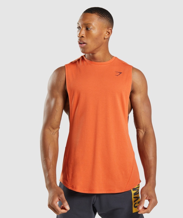 Fed Drop Arm Tank Ler Orange Gymshark