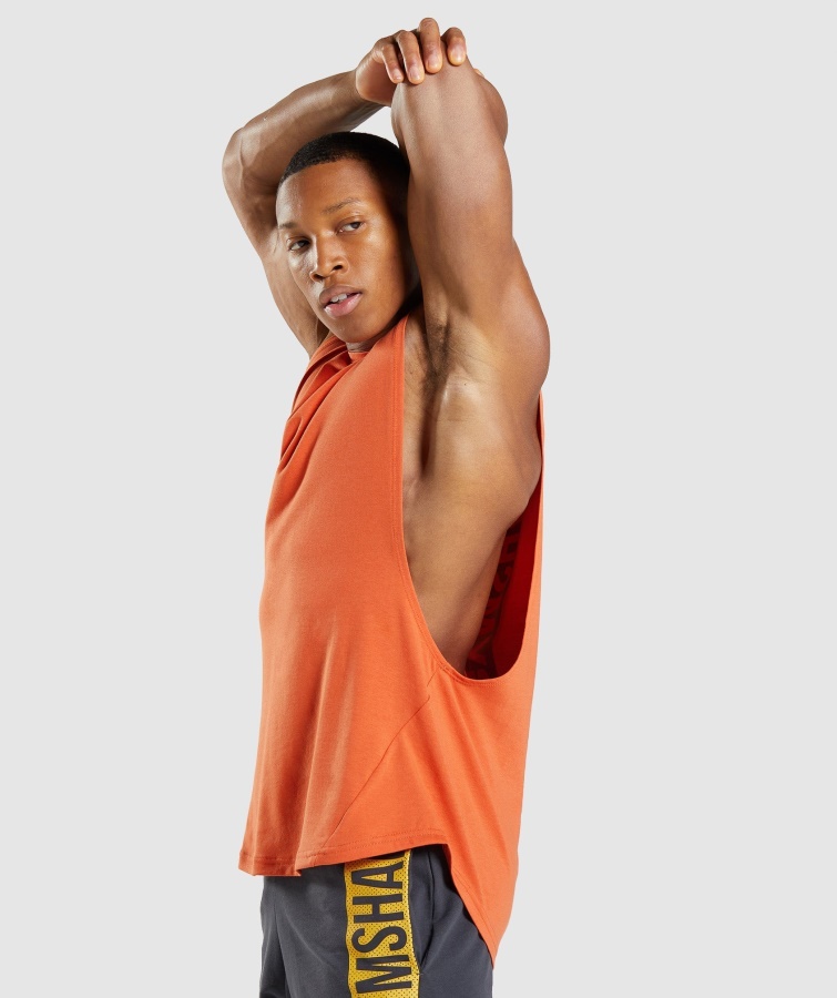 Fed Drop Arm Tank Ler Orange Gymshark