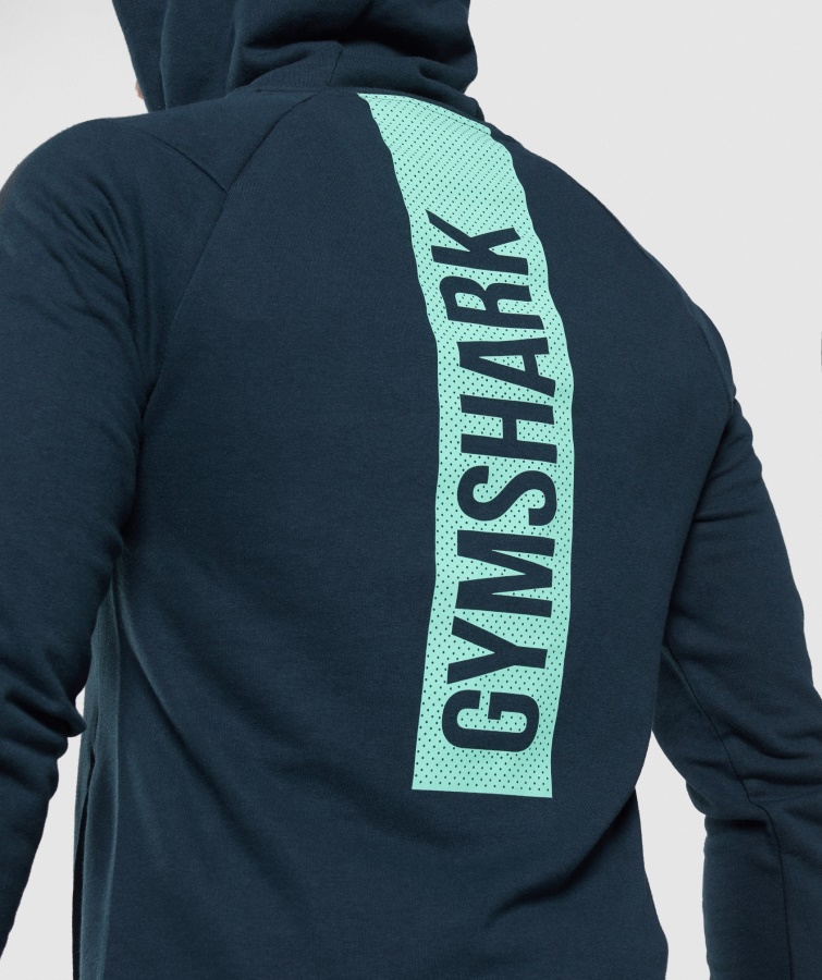 Fed Hættetrøje Marineblå Gymshark