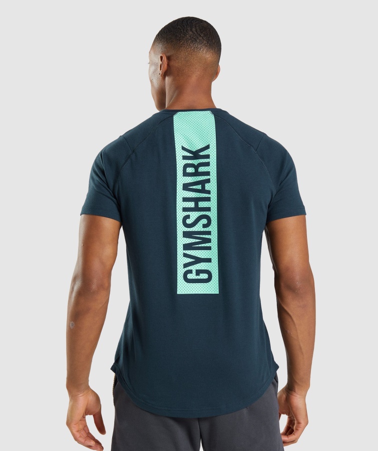 Fed T-shirt Marineblå Gymshark