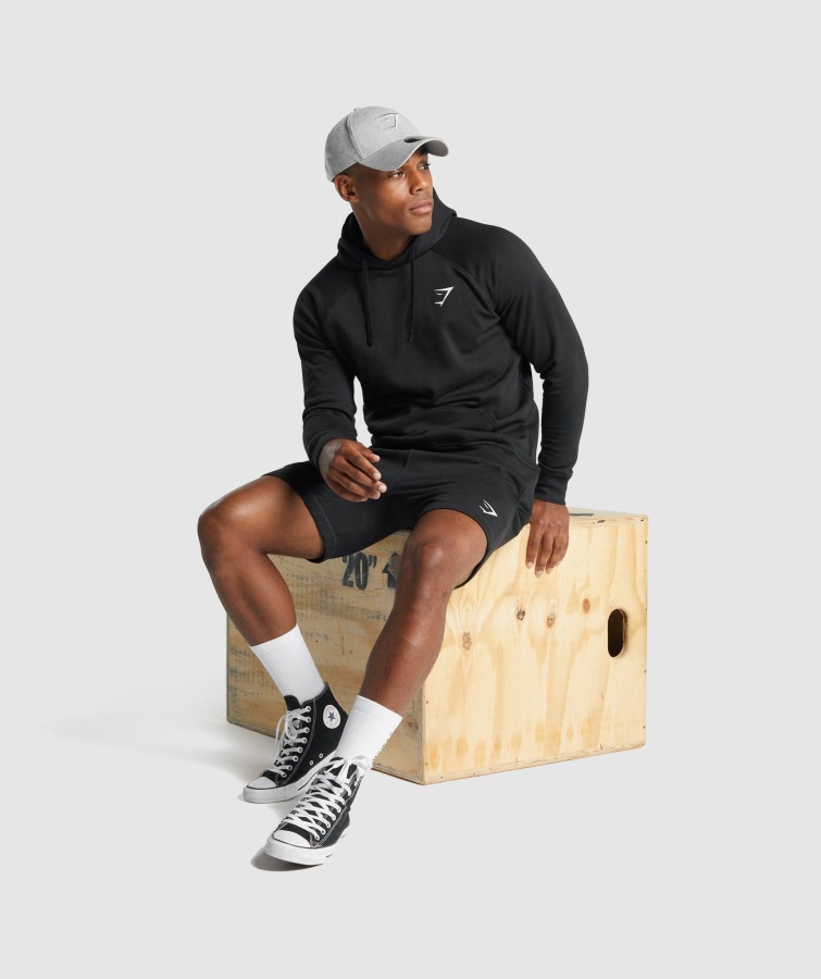 Crest Hættetrøje Sort Gymshark