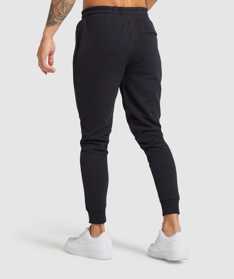 Crest Joggers Black Gymshark