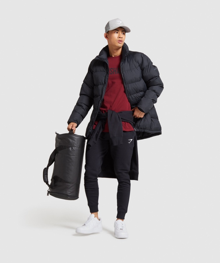 Crest Joggers Black Gymshark