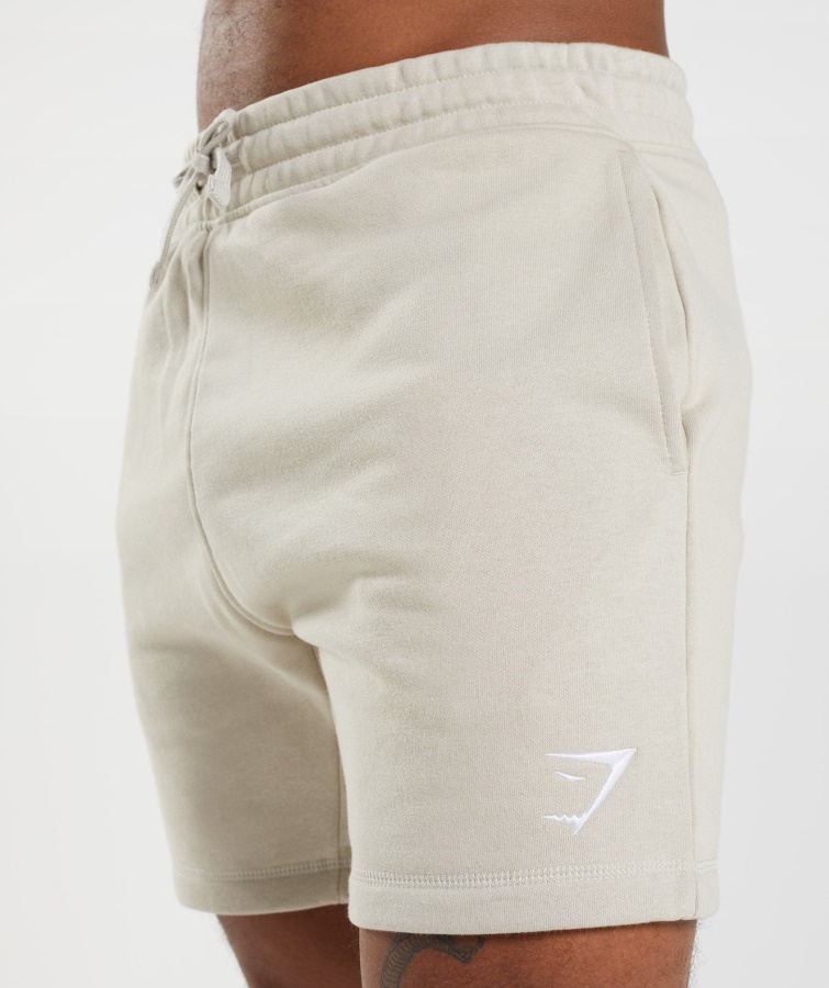 Crest Shorts Pebble Grey Gymshark