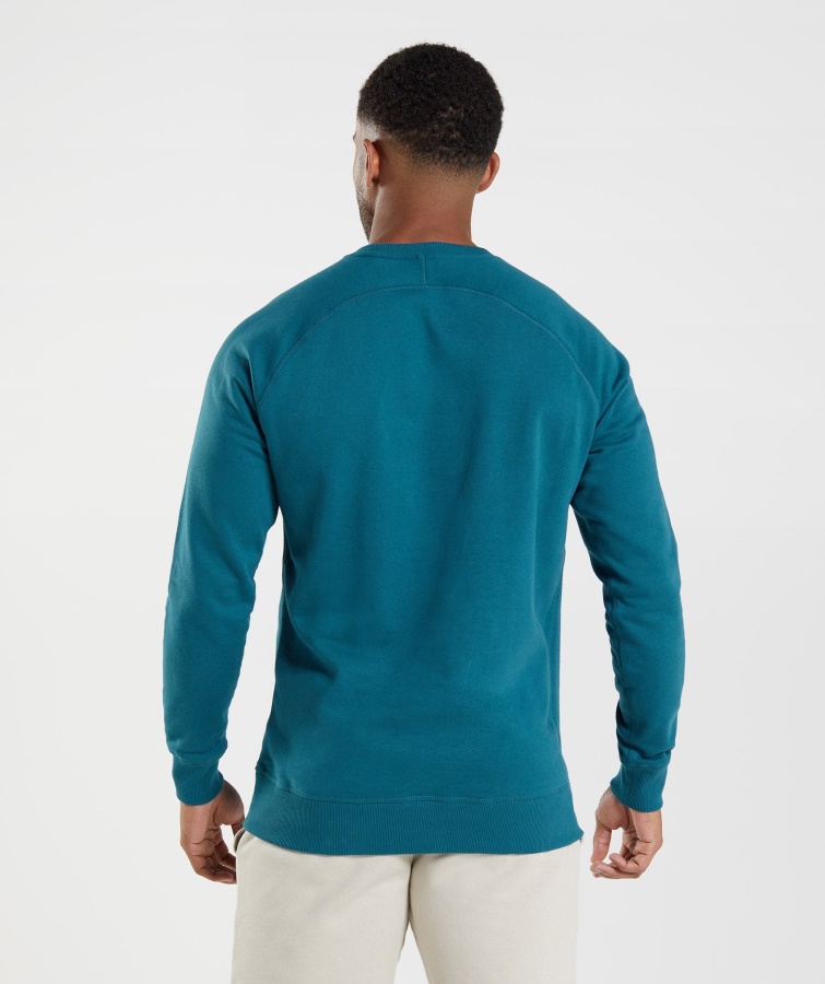 Crest Sweatshirt Atlantic Blue Gymshark