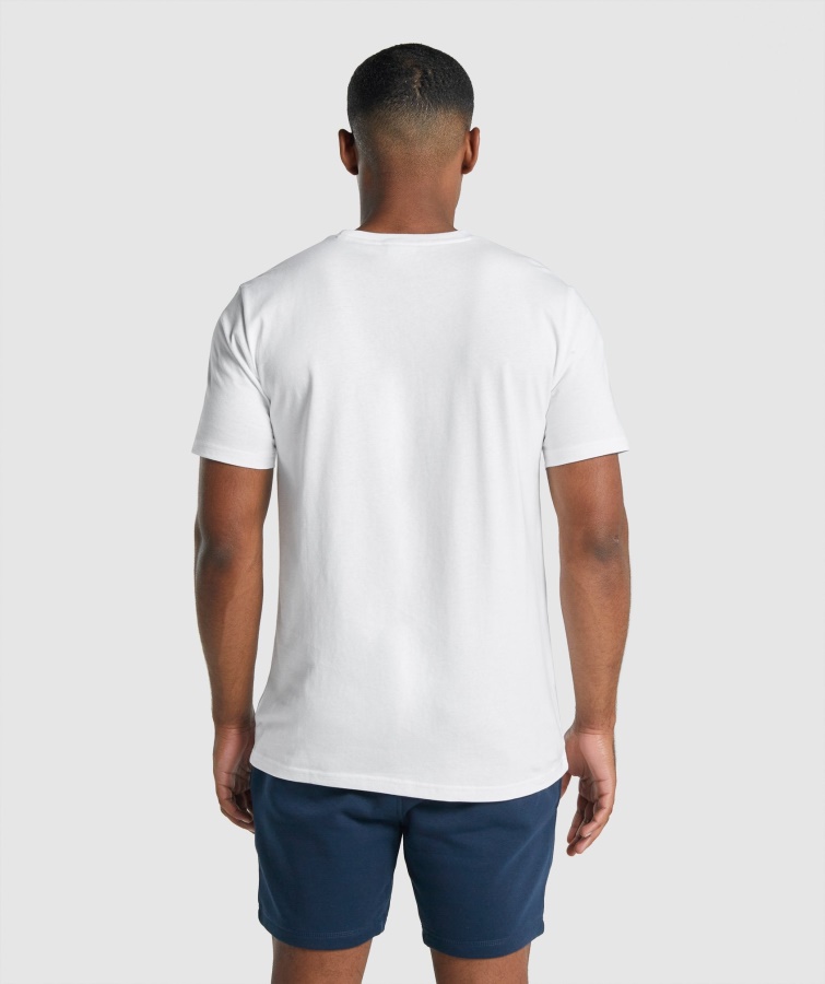 Crest T-shirt Hvid Gymshark