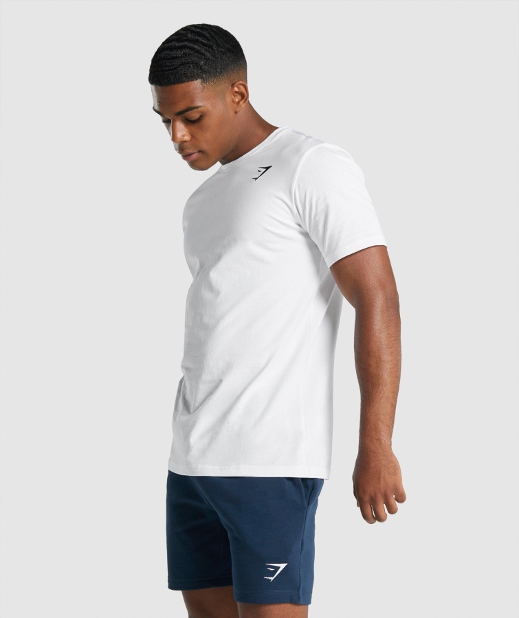 Crest T-shirt Hvid Gymshark