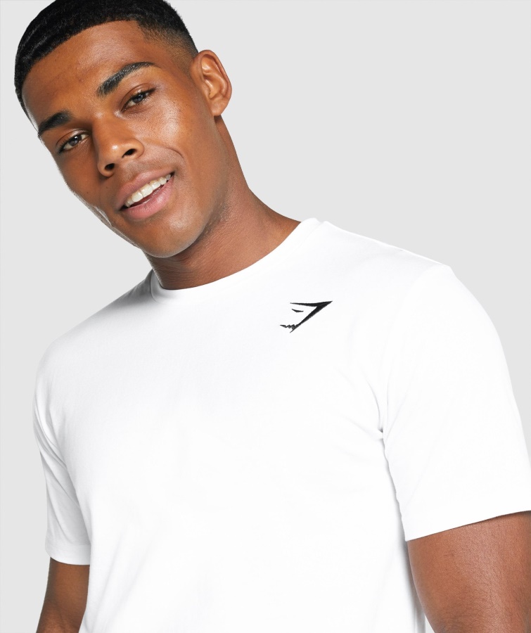 Crest T-shirt Hvid Gymshark