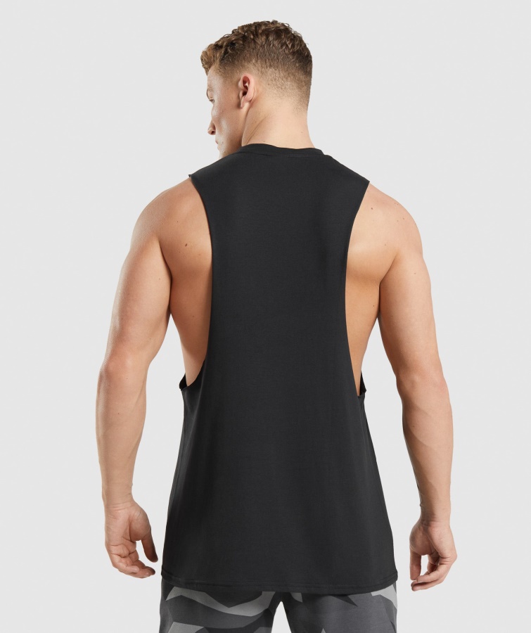 Kritisk 2.0 Drop Arm Tank Sort Gymshark