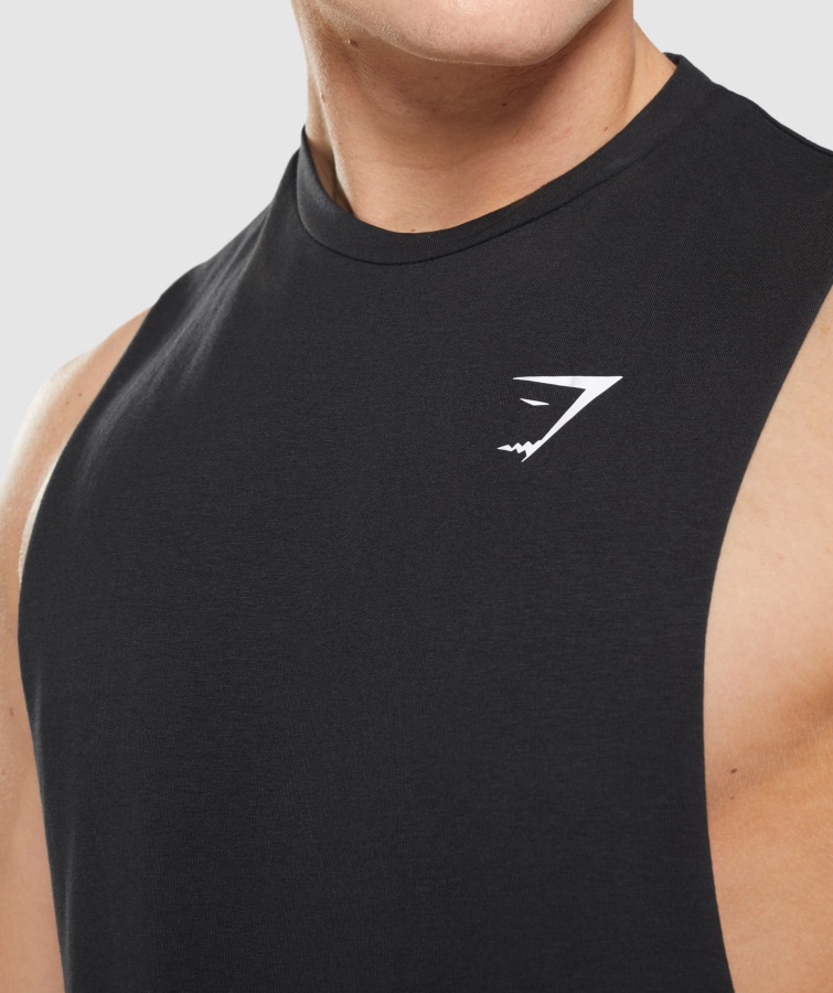 Kritisk 2.0 Drop Arm Tank Sort Gymshark