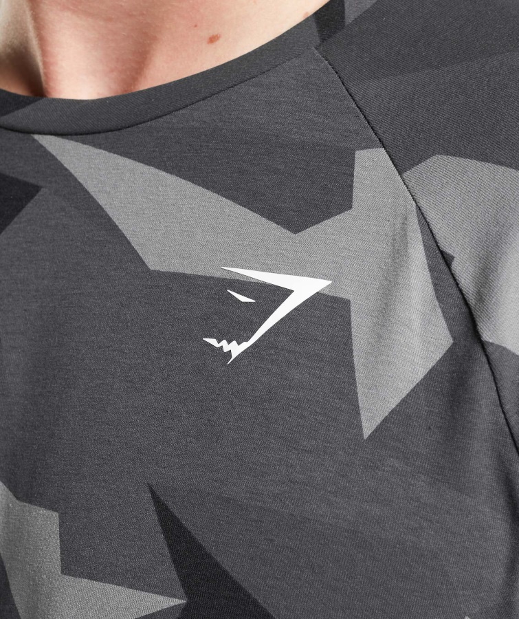 Kritisk Langærmet T-shirt Med Sort Print Gymshark