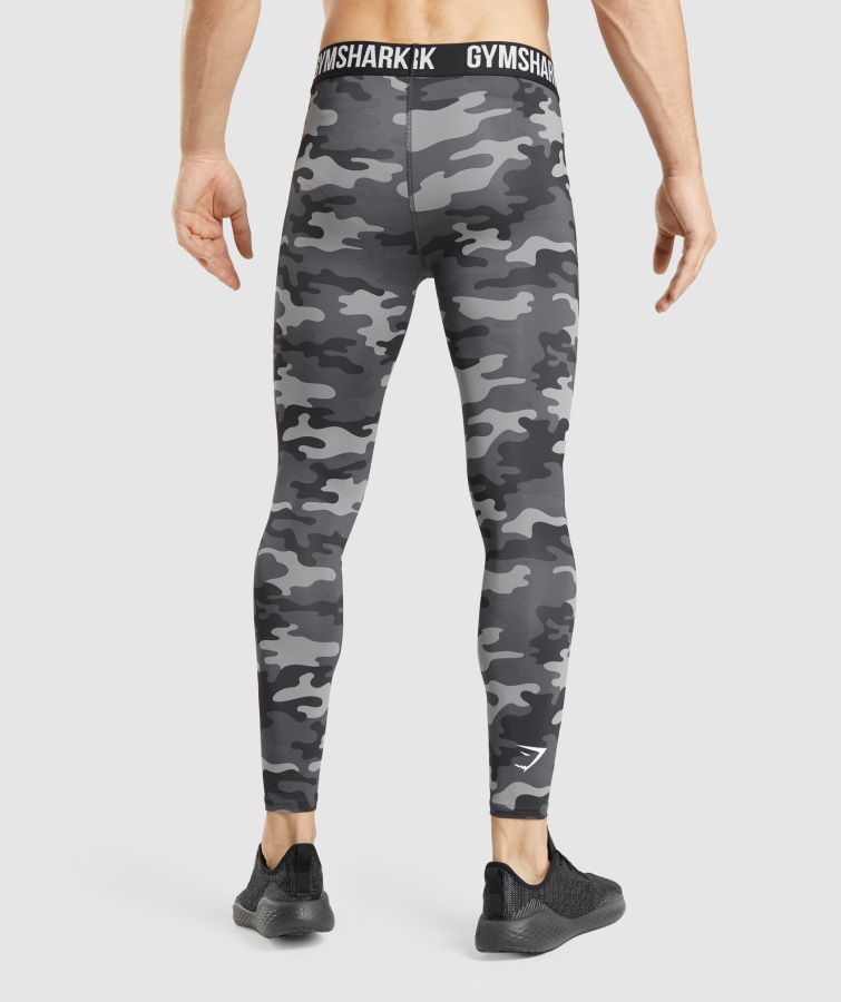 Element Baselayer Leggings Grå Print Gymshark