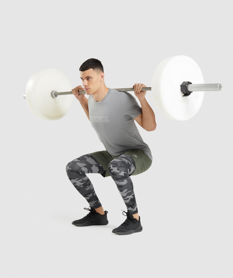 Element Baselayer Leggings Grå Print Gymshark