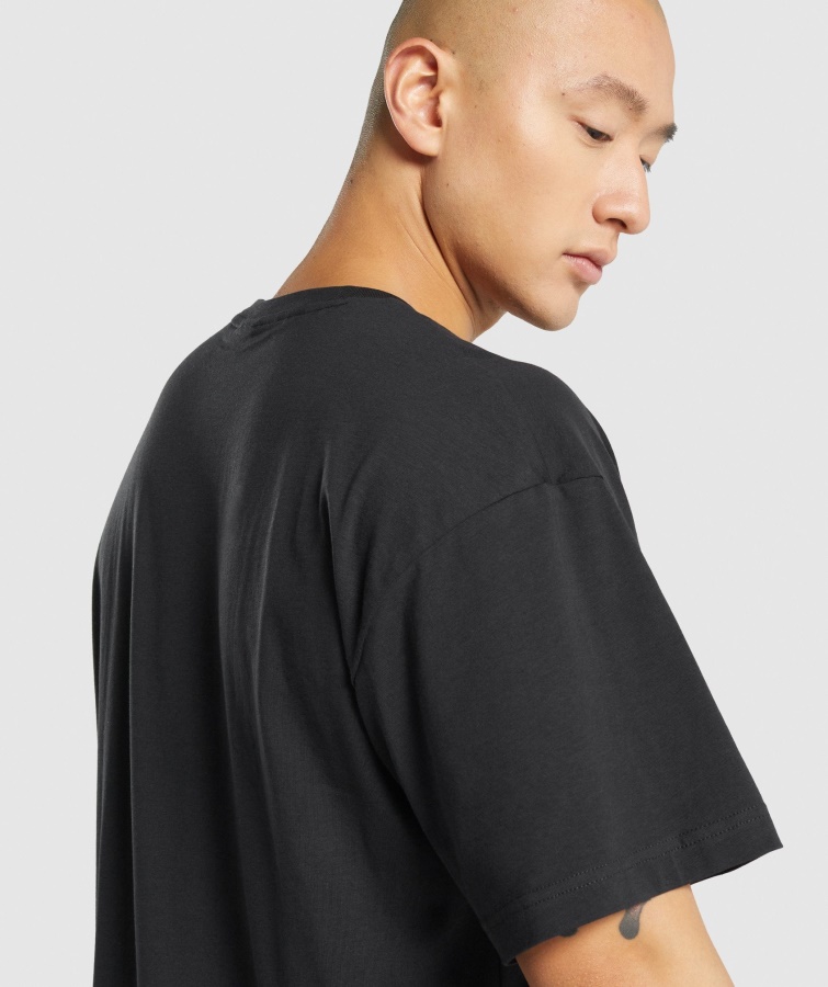 Essentiel Oversize T-shirt Sort Gymshark