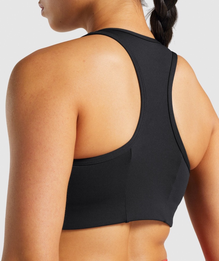 Essential Racer Back Sports Bh Sort Gymshark