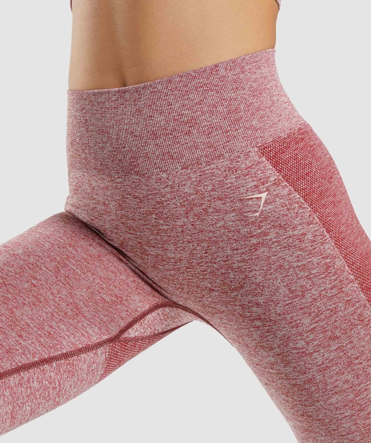 Flex Højtaljede Leggings Bordeaux Marl Gymshark